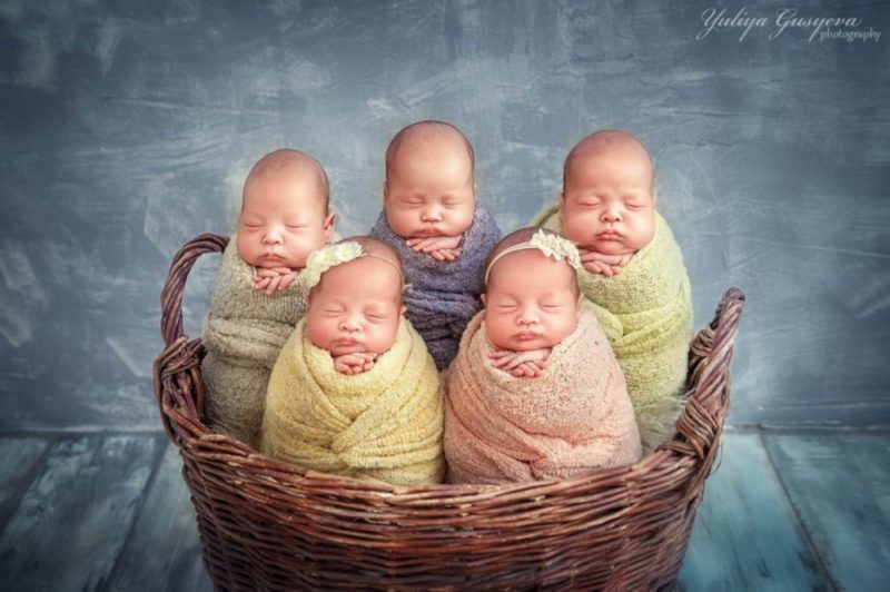 Дивовивижна фотосесія новонародженої пятірні з Одеси (ФОТО)