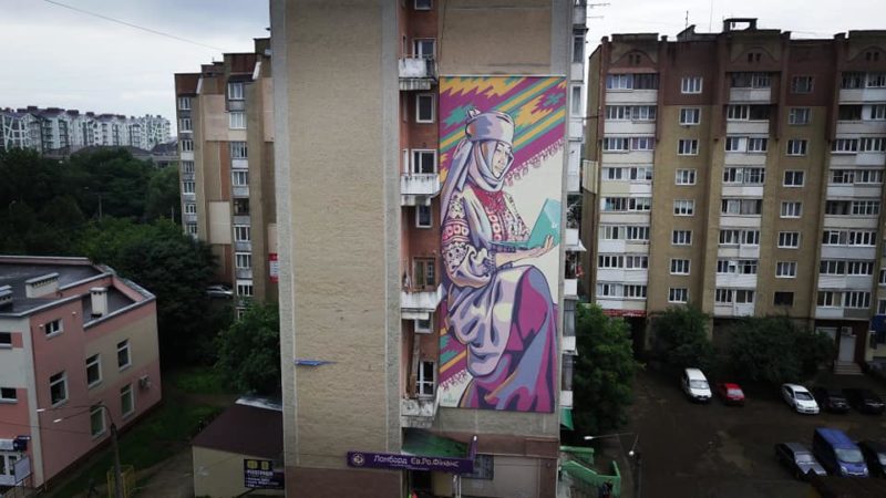 У Франківську з’явився новий яскравий мурал (ФОТО)
