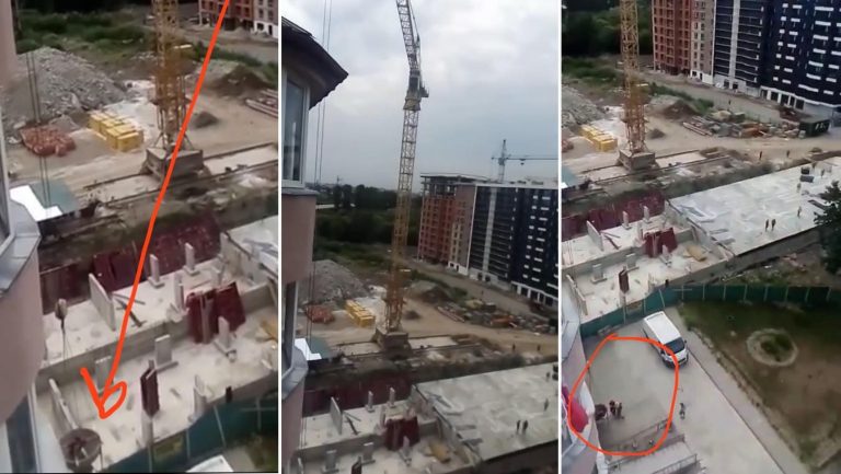 У Франківську п’ятирічна дитина повисла на 4 поверсі: її врятували за допомогою баштового крану (ФОТО)