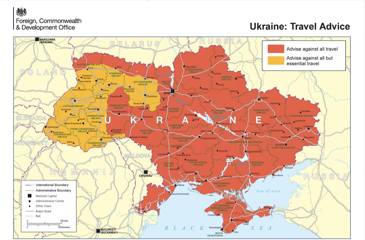 МАНІПУЛЯЦІЯ: Британія застерігає своїх громадян від поїздок до Івано-Франківської області