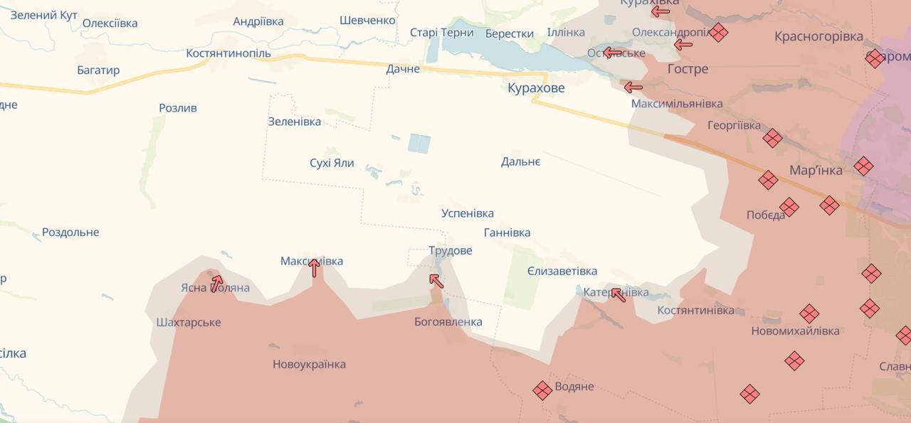 росіяни окупували Ясну Поляну та проснулися у тьох населених пунктах –  DeepState