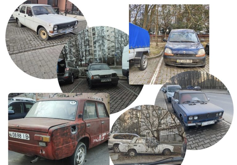 Підказка комунальникам: покинуті автомобілі на вулицях Франківська (ФОТО, АДРЕСИ)