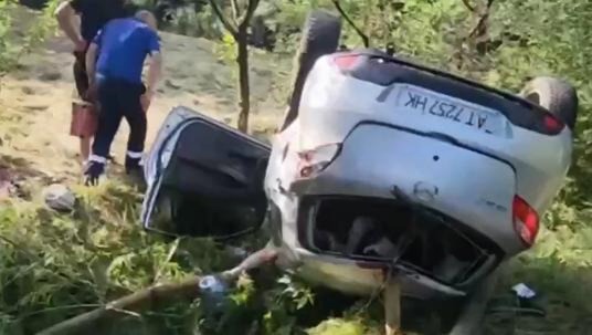 У Долині перекинулася Mazda: обійшлося без потерпілих